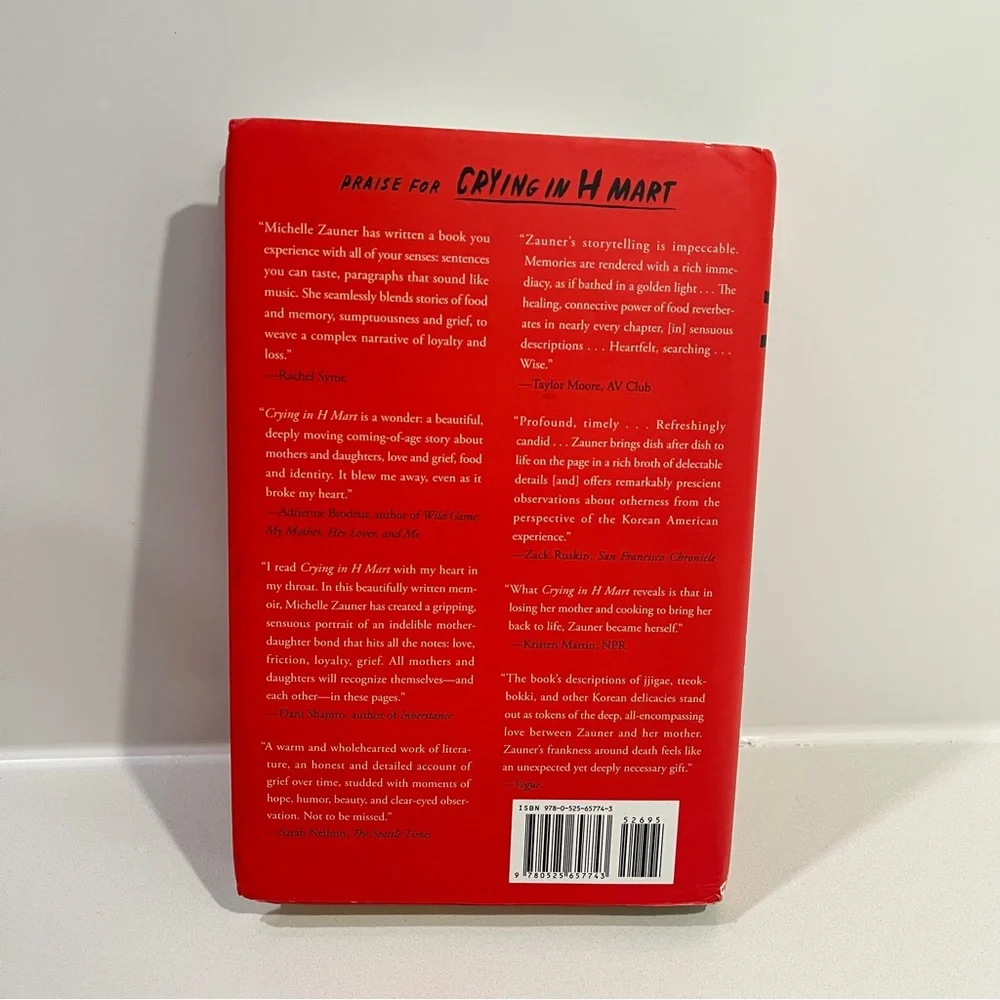 Crying in H Mart by Michelle Zauner - Red Hardcover